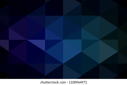 Dark Blue, Green vector polygon abstract backdrop. Colorful abstract illustration with gradient. That new template can be used for your brand book.