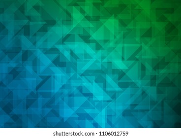 Dark Blue, Green vector polygon abstract layout. A completely new color illustration in a vague style. The template can be used as a background for cell phones.