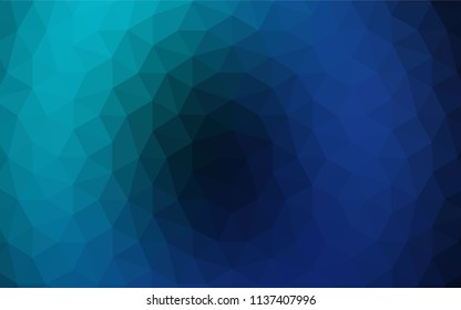 Dark Blue, Green vector polygon abstract layout. Colorful illustration in abstract style with triangles. Brand new design for your business.