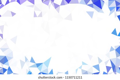 Dark Blue, Green vector polygon abstract background. Colorful illustration in polygonal style with gradient. Brand new style for your business design.