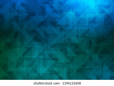 Dark Blue, Green vector polygon abstract background. An elegant bright illustration with gradient. Brand new design for your business.