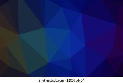 Dark Blue, Green vector polygon abstract layout. Modern abstract illustration with triangles. New template for your brand book.