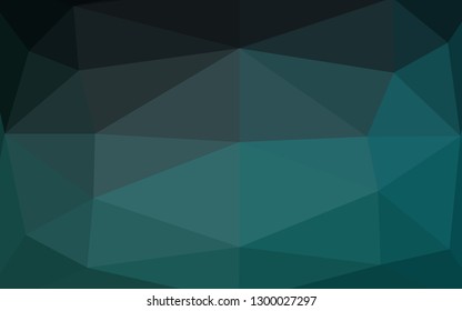 Dark Blue, Green vector polygon abstract backdrop. Brand new colorful illustration in with gradient. Template for a cell phone background.
