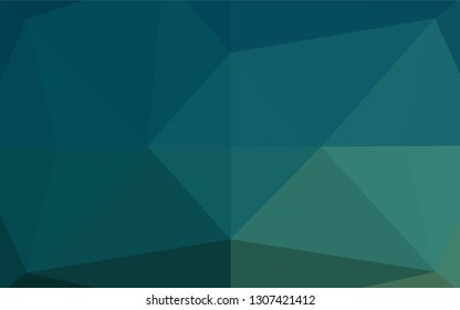 Dark Blue, Green vector polygon abstract background. Colorful abstract illustration with gradient. The best triangular design for your business.
