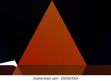 Dark Blue, Green vector polygon abstract layout. Shining polygonal illustration, which consist of triangles. A completely new design for your leaflet.