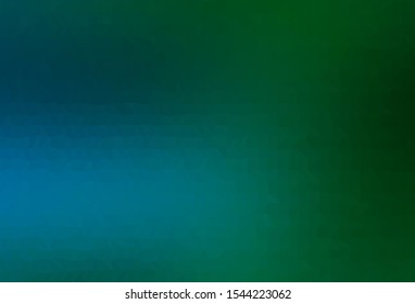 Dark Blue, Green vector polygon abstract layout. An elegant bright illustration with gradient. New texture for your design.