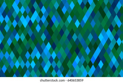 Dark Blue, Green vector polygon abstract template. Shining colored illustration in a brand-new style. The template can be used as a background for cell phones.