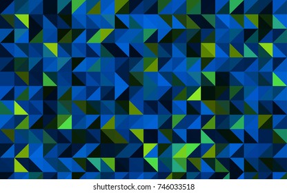 Dark Blue, Green vector polygon abstract background. An elegant bright illustration with gradient. Brand-new design for your business.