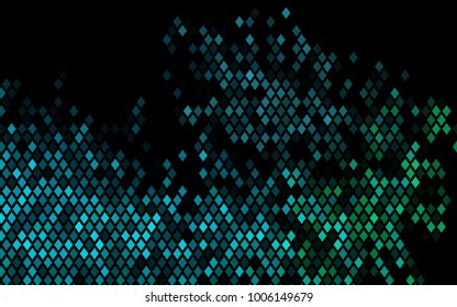 Dark Blue, Green vector polygonal illustration consisting of rectangles. Rectangular design for your business. Creative geometric background in origami style with gradient.