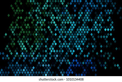 Dark Blue, Green vector polygonal illustration consisting of rectangles. Rectangular design for your business. Creative geometric background in origami style with gradient.