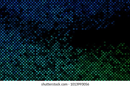 Dark Blue, Green vector polygonal illustration consisting of rectangles. Rectangular design for your business. Creative geometric background in origami style with gradient.