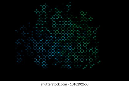 Dark Blue, Green vector polygonal illustration, which consist of rectangles. Rectangular pattern for your business design. Geometric background in Origami style with gradient. 