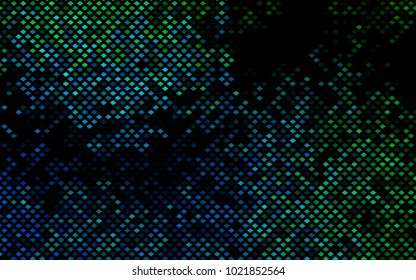 Dark Blue, Green vector polygonal illustration, which consist of rectangles. Rectangular pattern for your business design. Geometric background in Origami style with gradient. 