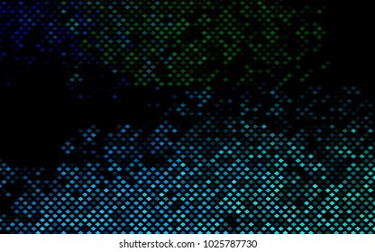 Dark Blue, Green vector polygonal illustration consisting of rectangles. Rectangular design for your business. Creative geometric background in origami style with gradient.