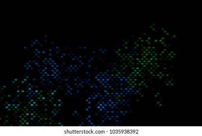 Dark Blue, Green vector polygonal illustration consisting of rectangles. Rectangular design for your business. Creative geometric background in origami style with gradient.