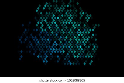 Dark Blue, Green vector polygonal illustration consisting of rectangles. Rectangular design for your business. Creative geometric background in origami style with gradient.
