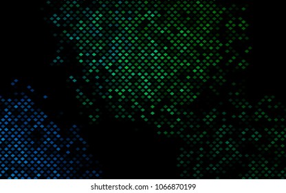 Dark Blue, Green vector polygonal illustration consisting of rectangles. Rectangular design for your business. Creative geometric background in origami style with gradient.