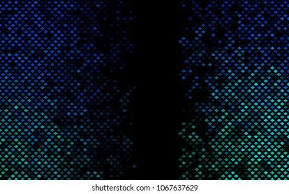 Dark Blue, Green vector polygonal illustration, which consist of rectangles. Rectangular pattern for your business design. Geometric background in Origami style with gradient. 