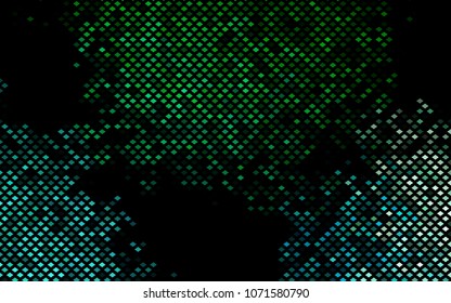 Dark Blue, Green vector polygonal illustration consisting of rectangles. Rectangular design for your business. Creative geometric background in origami style with gradient.