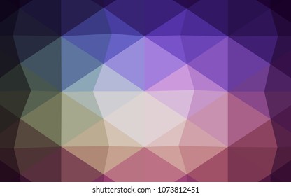 Dark Blue, Green vector polygonal background. Geometric illustration in Origami style with gradient.  The polygonal design can be used for your web site.