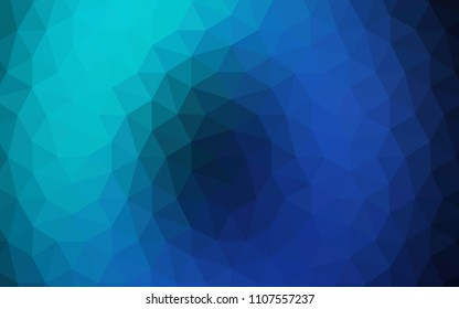 Dark Blue, Green vector polygonal template. Colorful illustration in abstract style with triangles. New template for your brand book.