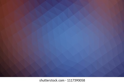 Dark Blue, Green vector polygonal background. Geometric illustration in Origami style with gradient.  The textured pattern can be used for background.