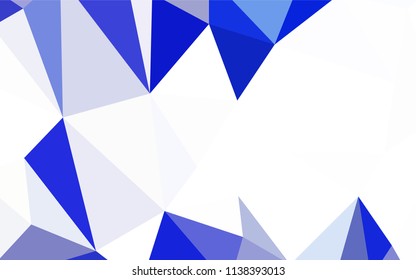 Dark Blue, Green vector polygonal template. Shining polygonal illustration, which consist of triangles. A completely new design for your leaflet.