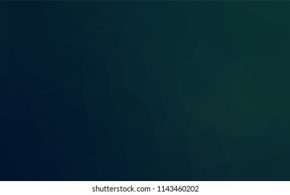 Dark Blue, Green vector polygonal pattern. Shining colored illustration in a Brand new style. Brand new style for your business design.