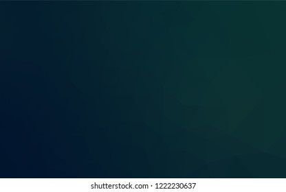 Dark Blue, Green vector polygonal pattern. A completely new color illustration in a vague style. A completely new template for your business design.