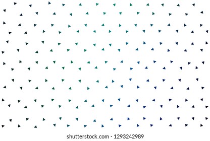 Dark Blue, Green vector  polygonal template. Creative illustration in halftone style with triangles. Brand new style for your business design.