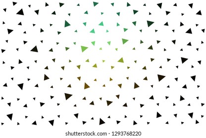 Dark Blue, Green vector  polygonal background. Elegant bright polygonal illustration with gradient. Template for cell phone's backgrounds.