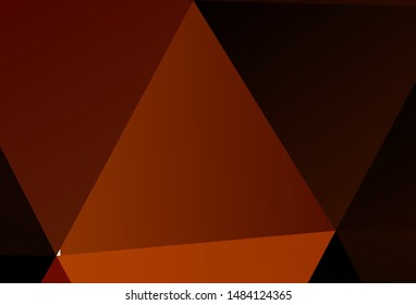 Dark Blue, Green vector polygonal background. Shining colorful illustration with triangles. Textured pattern for your backgrounds.