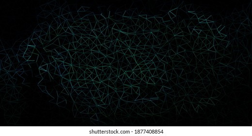 Azul oscuro, verde vector fondo poligonal. Ilustración en vidrio roto con triángulos. Antecedentes para diseñadores web.