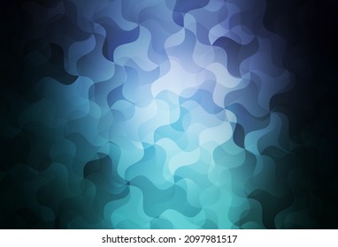 Dark Blue, Green vector polygonal background. Triangular geometric sample with gradient.  New template for your brand book.