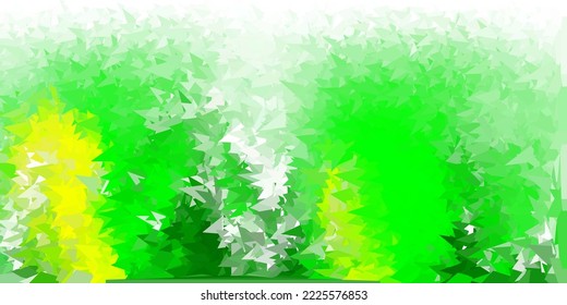 Azul oscuro, verde vector fondo poligonal. Ilustración degradada de estilo poligonal con triángulos. Muestra para tus diseños.