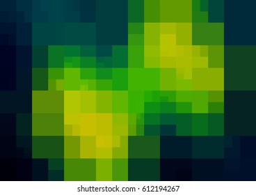 Dark Blue, Green vector polygonal illustration, which consist of rectangles. Rectangular design for your business. Creative geometric background in Origami style with gradient