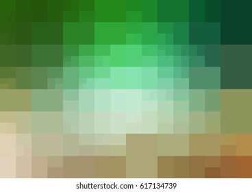 Dark Blue, Green vector polygonal illustration, which consist of rectangles. Rectangular design for your business. Creative geometric background in Origami style with gradient