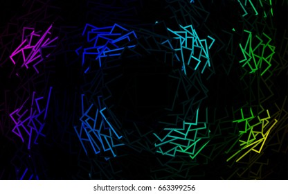 Dark blue, green  vector polygonal illustration consisting of rectangles. Rectangular design for your business. Creative geometric background in origami style with gradient.