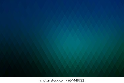 Dark Blue, Green vector polygonal illustration consisting of rectangles. Rectangular design for your business. Creative geometric background in origami style with gradient.