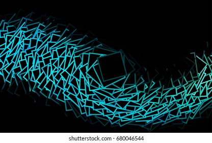 Dark Blue, Green vector polygonal illustration consisting of rectangles. Rectangular design for your business. Creative geometric background in origami style with gradient.