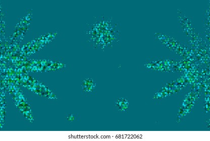 Dark Blue, Green vector polygonal illustration, which consist of hexagons. Hexagonal design for your business. Creative geometric background in Origami style with gradient