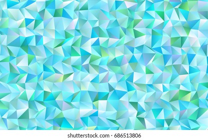 Dark Blue, Green vector polygonal background. A sample with polygonal shapes. The template can be used as a background for cell phones.