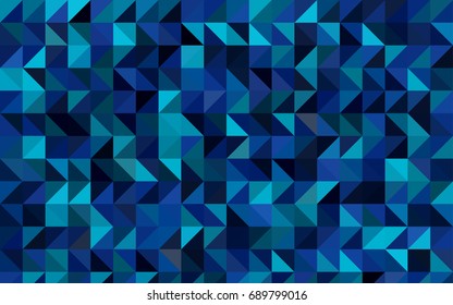 Dark Blue, Green vector polygonal background. Geometric illustration in Origami style with gradient.  The best triangular design for your business.