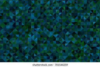Dark Blue, Green vector polygonal pattern. A vague abstract illustration with gradient. Triangular pattern for your business design.