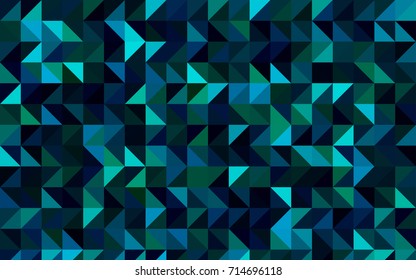 Dark Blue, Green vector polygonal template. Glitter abstract illustration with an elegant design. The polygonal design can be used for your web site.
