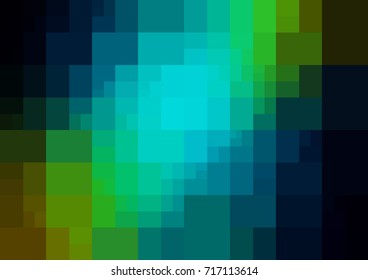 Dark Blue, Green vector polygonal illustration, which consist of rectangles. Rectangular design for your business. Creative geometric background in Origami style with gradient