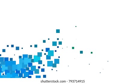 Dark Blue, Green vector polygonal illustration consisting of rectangles. Rectangular design for your business. Creative geometric background in origami style with gradient.