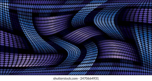 Dark Blue, Green vector red pattern of geometric circles, shapes.