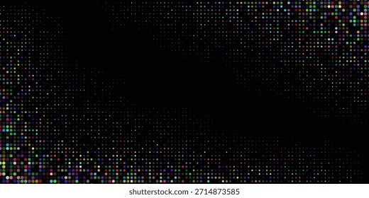 Dunkelblau, grünes, vektorrotes Muster aus geometrischen Kreisen, Formen. Farbiges Mosaik-Banner. Geometrischer Hintergrund mit farbigen Scheiben.