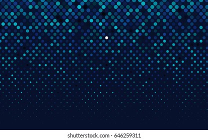 Dark Blue, Green vector red pattern of geometric circles, shapes. Colorful mosaic banner. Geometric background with colored disks.